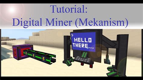 1. . Mekanism digital miner mine all ores